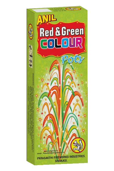 Red & Green small Flowerpots